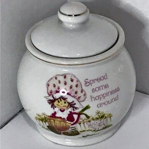 Strawberry Shortcake Vintage sugar jar.